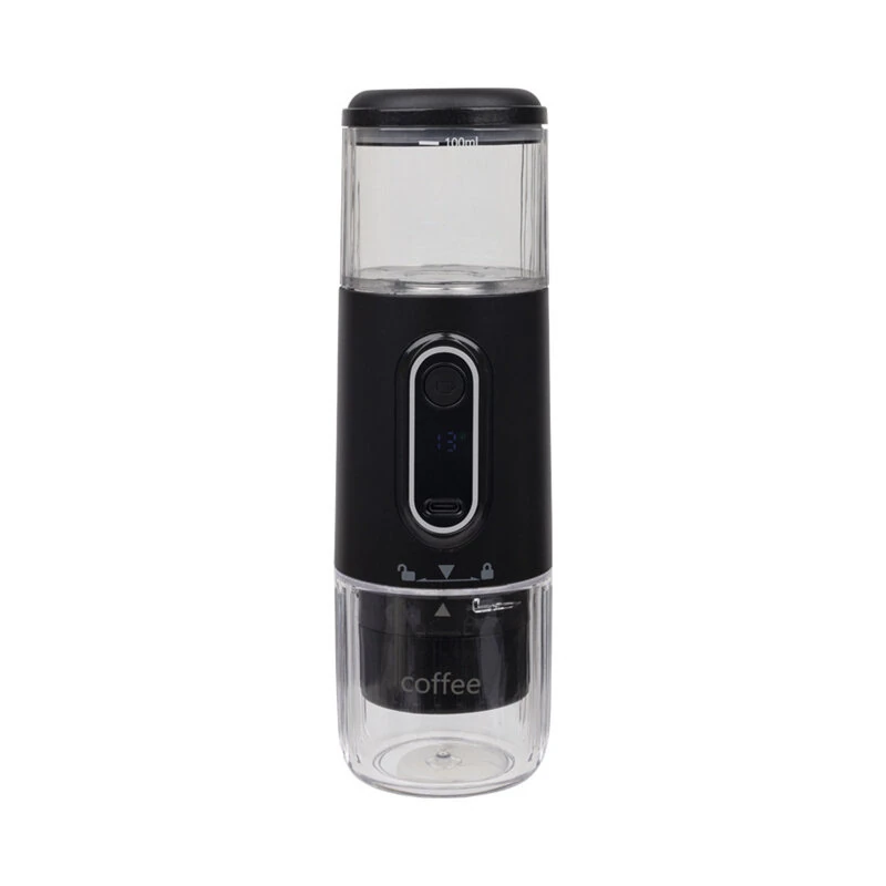 Comfook 15-Bar Portable Espresso Machine With 100ml Water Tank Type-C USB Rechargeable 2500mAh Battery Compatible With NS Capsules & Ground Coffee — Comfook