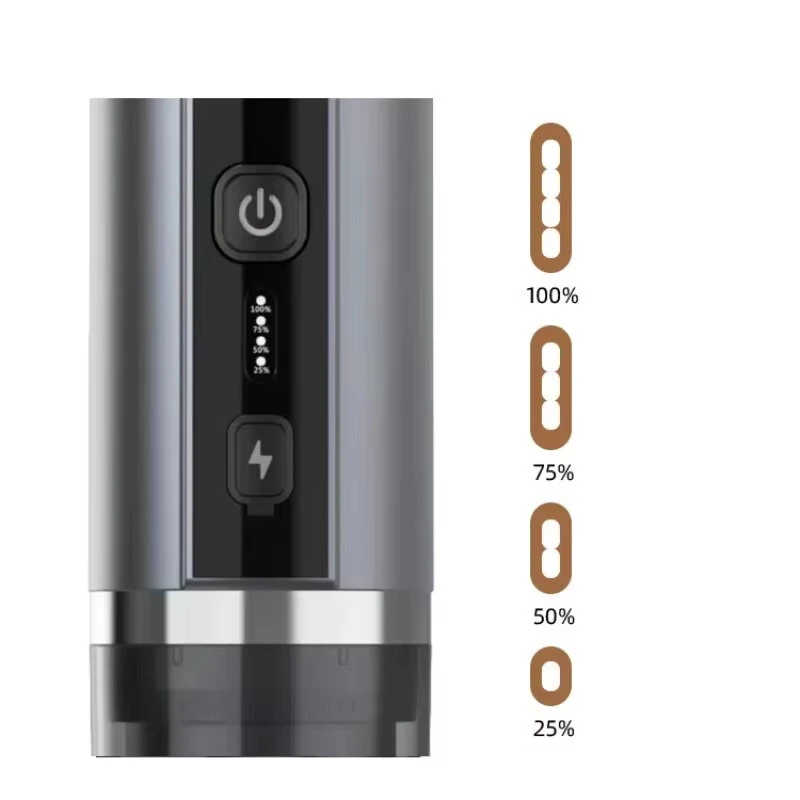 Comfook 2-In-1 Cordless Portable Espresso Coffee Maker 80ml Water Tank 4 Minutes Fast Heating Type-C Charging for Home Travel Camping — view 7