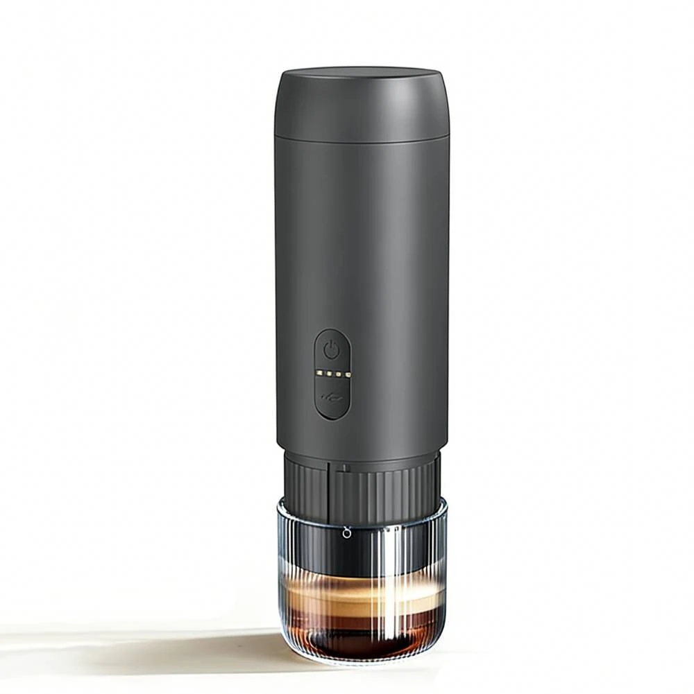 Comfook 2-in-1 Portable Espresso Machine Compatible Ground Coffee & NS Capsules Rechargeable Electric Coffee Maker for Camping Office Home Use — view 2