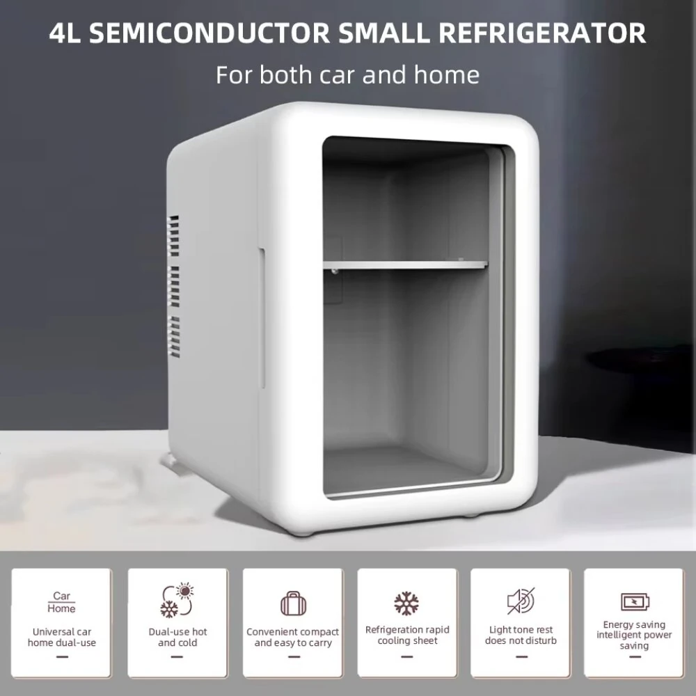 Comfook 4L Mini Refrigerator Cooling & Warming Dual-purpose Low Noise Portable Refrigerator For Car Home Travel — view 4