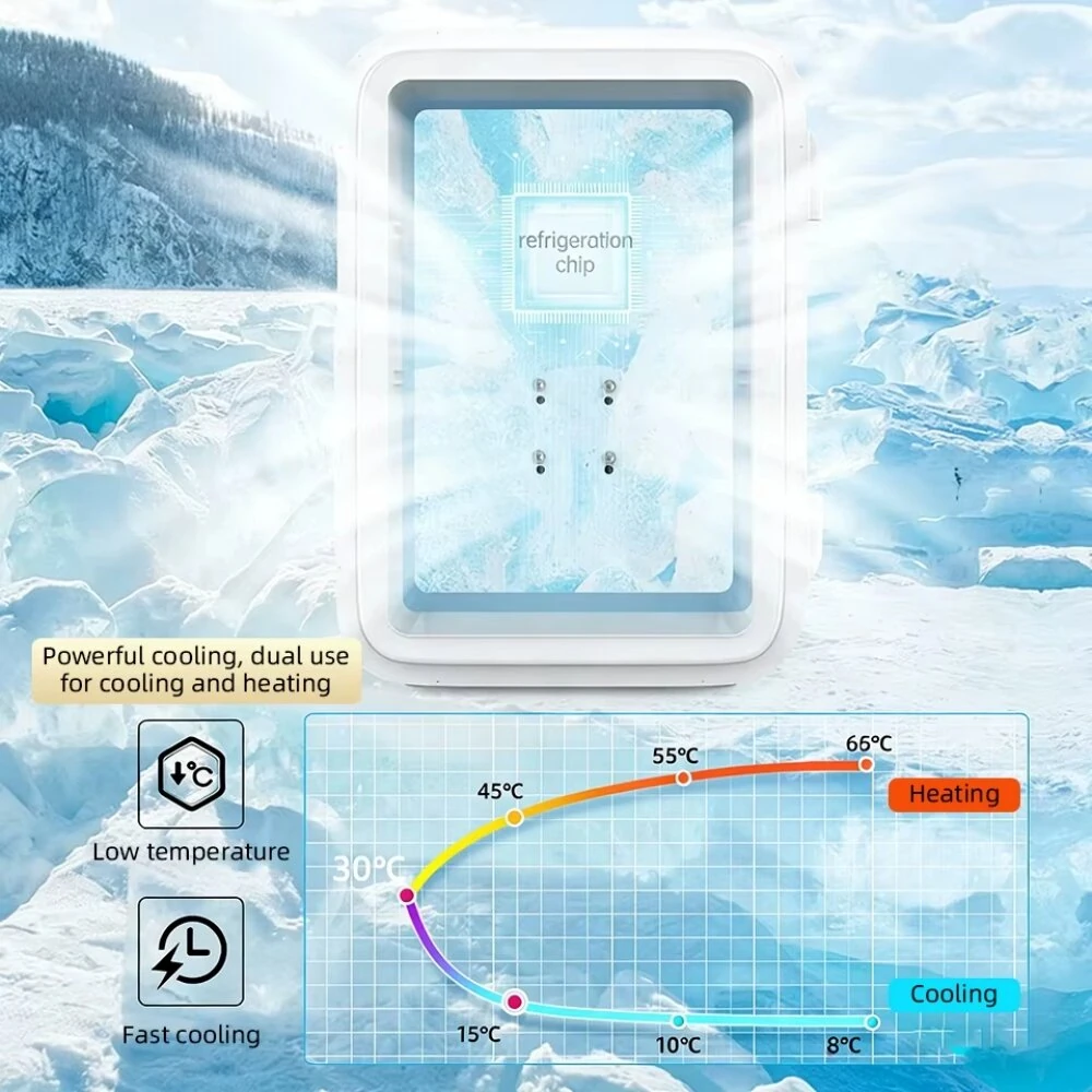 Comfook 4L Mini Refrigerator Cooling & Warming Dual-purpose Low Noise Portable Refrigerator For Car Home Travel — view 6