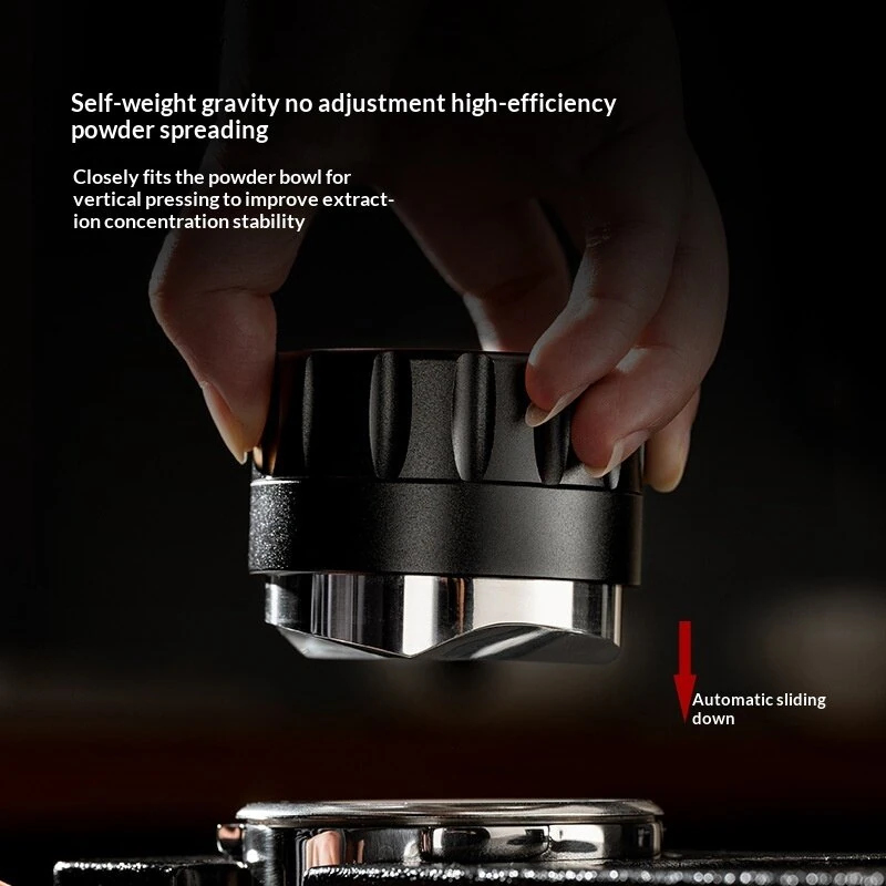 Comfook 51/53/58mm Wheel Hub Style Espresso Coffee Distributor Gravity Self-Leveling Distributor Espresso Leveler Too with Cyclone Base — view 6