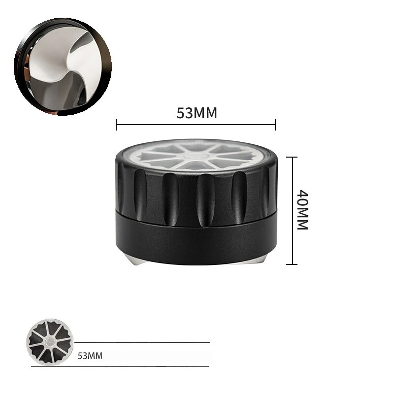 Comfook 51/53/58mm Wheel Hub Style Espresso Coffee Distributor Gravity Self-Leveling Distributor Espresso Leveler Too with Cyclone Base — view 9