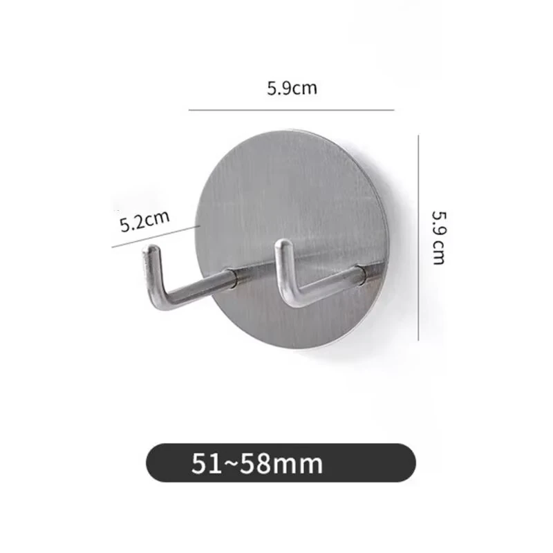 Comfook Adhesive Wall-Mounted Portafilter Holder Hook Coffee Handle Hook 304 Stainless Steel Mini Wall Hook Compatible with 51~58mm Portafilter — view 4