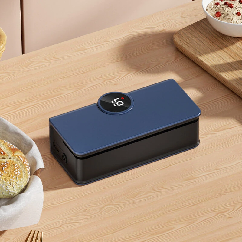Comfook Cordless Portable Mini Vacuum Sealer Machine Rechargeable 6-Level Temperature Adjustable 11cm Sealing Length Snack Saver with Digital Display — view 5