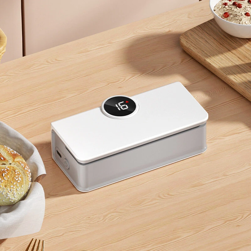 Comfook Cordless Portable Mini Vacuum Sealer Machine Rechargeable 6-Level Temperature Adjustable 11cm Sealing Length Snack Saver with Digital Display — view 6