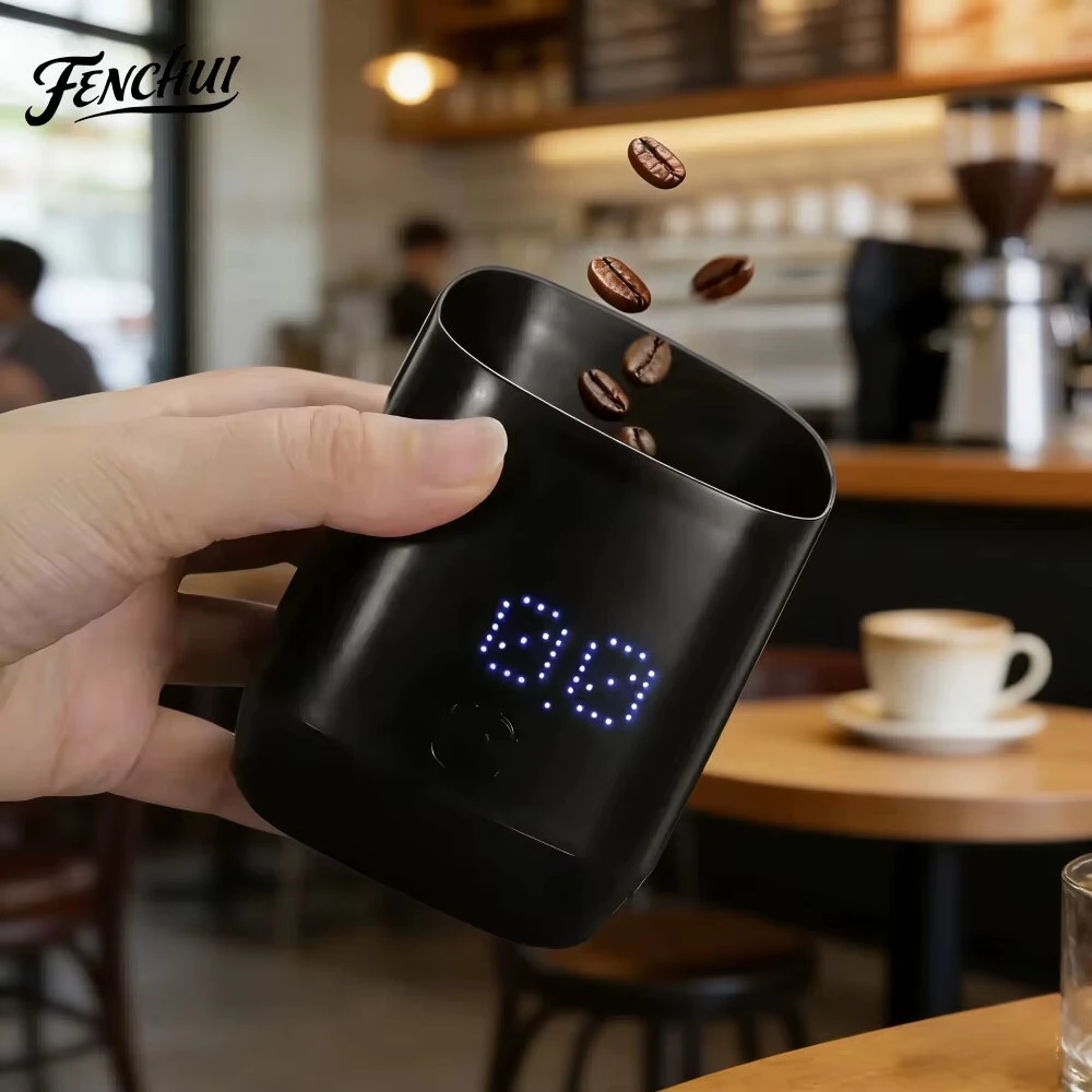 Comfook Digital Coffee Dosing Scale Cup 500g Capacity 0.1g Precision Portable USB Rechargeable Espresso Weighing Tool with LED Touch Screen for Kitchen Gadget — view 6
