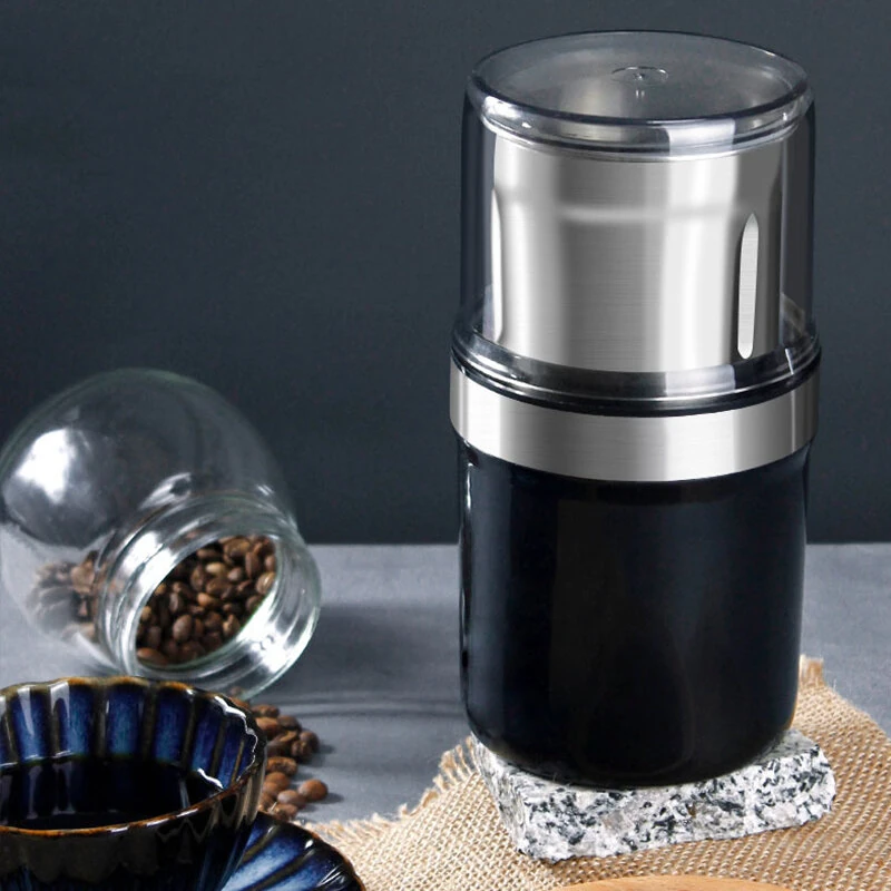 Comfook M200B Electric Coffee Grinder 200W Stainless Steel Blades 120g Capacity Single/Dual Grinding Cups Portable Kitchen Tool Low Noise — view 7