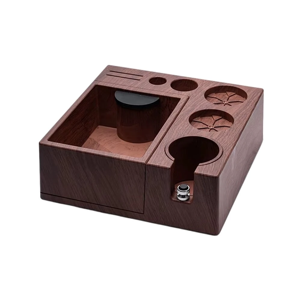 Comfook Multifunction Espresso Tamper Station Barista Organizer Coffee Storage base Barista Tool Compatible with 51/53/58mm Portafilter & Tamper — image 1