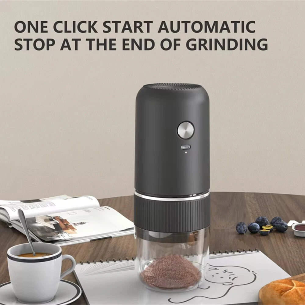 Comfook Portable Electric Coffee Grinder Adjustable Grinding Thickness Ceramic Core Rechargeable, Easy-to-Clean For Coffee Lovers — view 4
