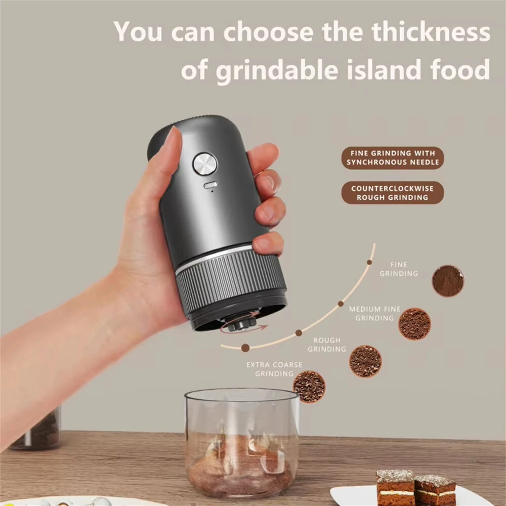 Comfook Portable Electric Coffee Grinder Adjustable Grinding Thickness Ceramic Core Rechargeable, Easy-to-Clean For Coffee Lovers — view 8