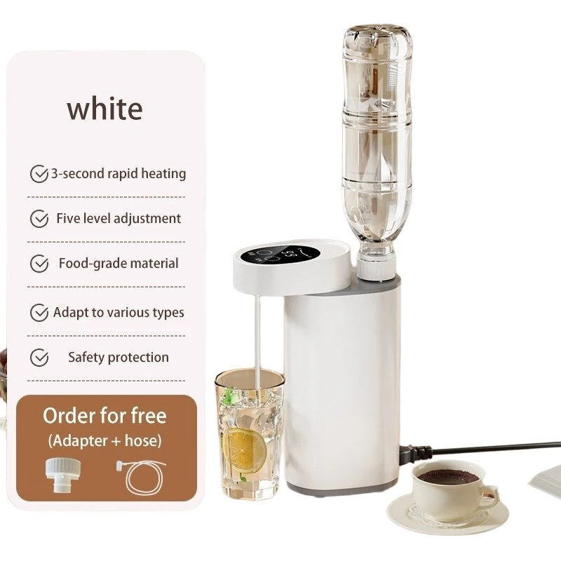 Comfook Portable Mini Instant Hot Water Dispenser 3-Second Fast Heating 5-Level Temperature Adjustable Dual Water Intake Design with LED Digital Touch Display — view 2