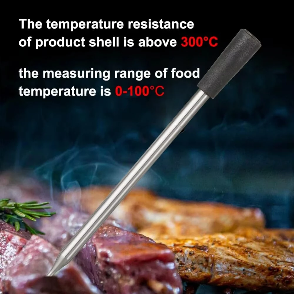 Comfook Smart Meat Thermometer BBQ Food Grill Thermometer High-Heat Perform Fast Charging Waterproof APP Support for Kitchen Camping Cooking — view 6