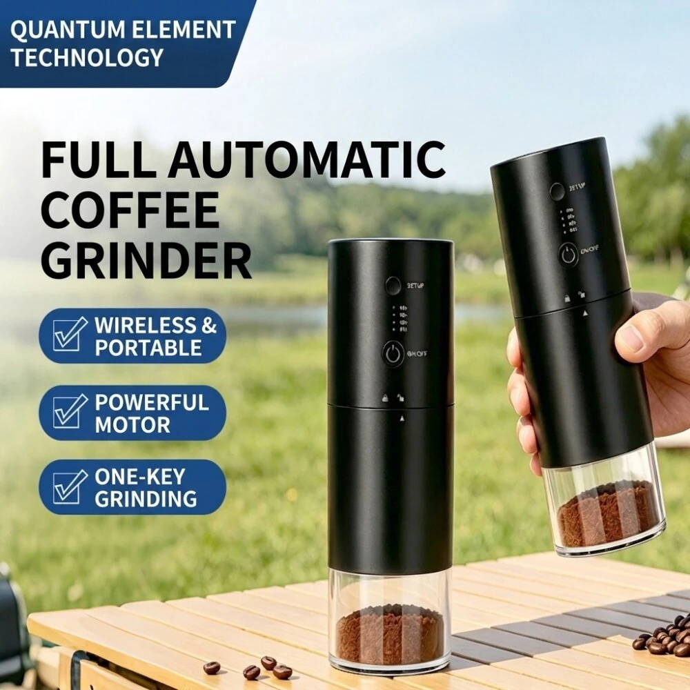Comfook SW-ECG04 Portable Electric Coffee Grinder 80 Levels Grind Adjustment Type-C Charging Wireless Rechargeable Espresso Grinder for Home Office Camping — view 2