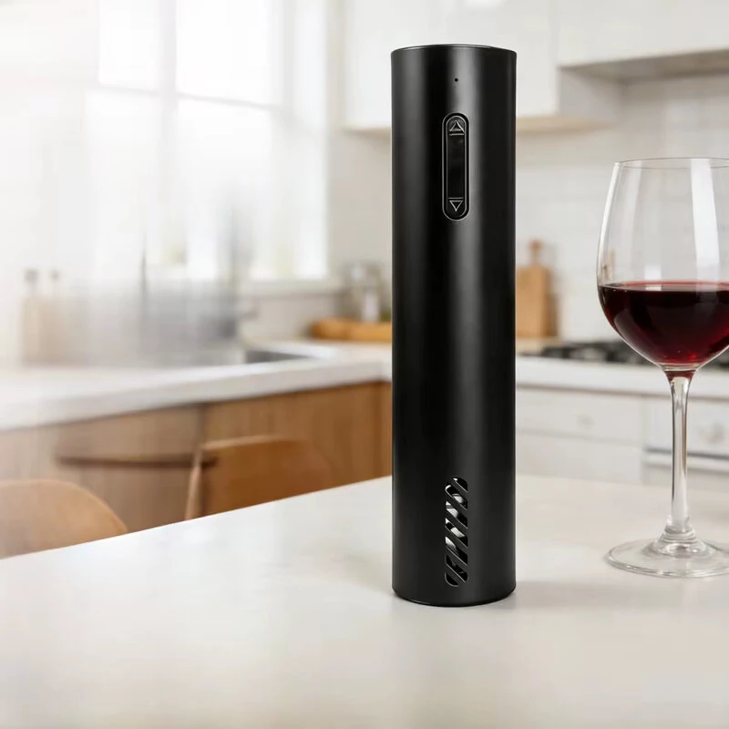 Comfook USB Rechargeable Household Electric Wine Bottle Opener 8s Auto Uncork 2-Buttons Control Portable Wine Opener for Home Kitchen — view 5