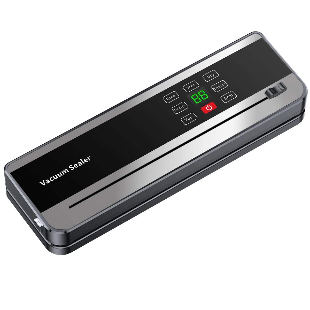 Comfook USB Rechargeable Portable Automatic Vacuum Sealer Purple Light Sterilization with LED Display Touch Screen & 100 Vacuum Bags for Home Use — image 1