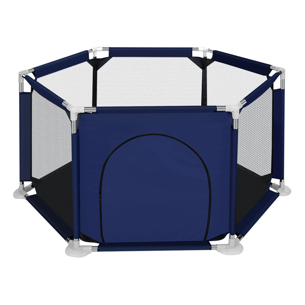 Comomy 6 Sided Baby Playpen for Babies Baby Playard Infants Toddler 6 Panels Safety Folding Indoor Outdoor Kids Play Pens Baby Fence Game Toy Pool Tent — view 2