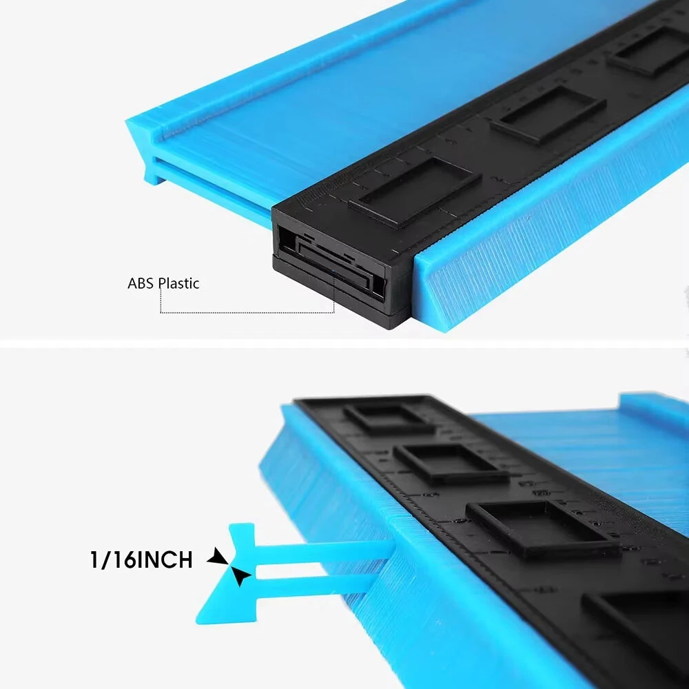 Contour Gauge 10 Inch Widen Profile Gauge Measure Ruler Contour Duplicator For Measurement Tiling Laminate Wood Marking Tool — view 4