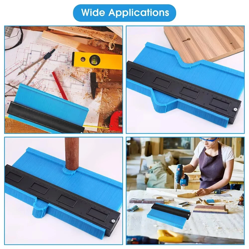 Contour Gauge 10 Inch Widen Profile Gauge Measure Ruler Contour Duplicator For Measurement Tiling Laminate Wood Marking Tool — view 7