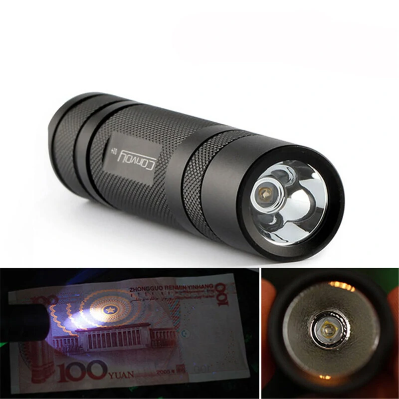 Convoy S2+ Nichia 365nm UV LED Single Mode OP Reflector Flashlight Ultra Violet LED Flashlight Blacklight Light UV Lamp — Convoy