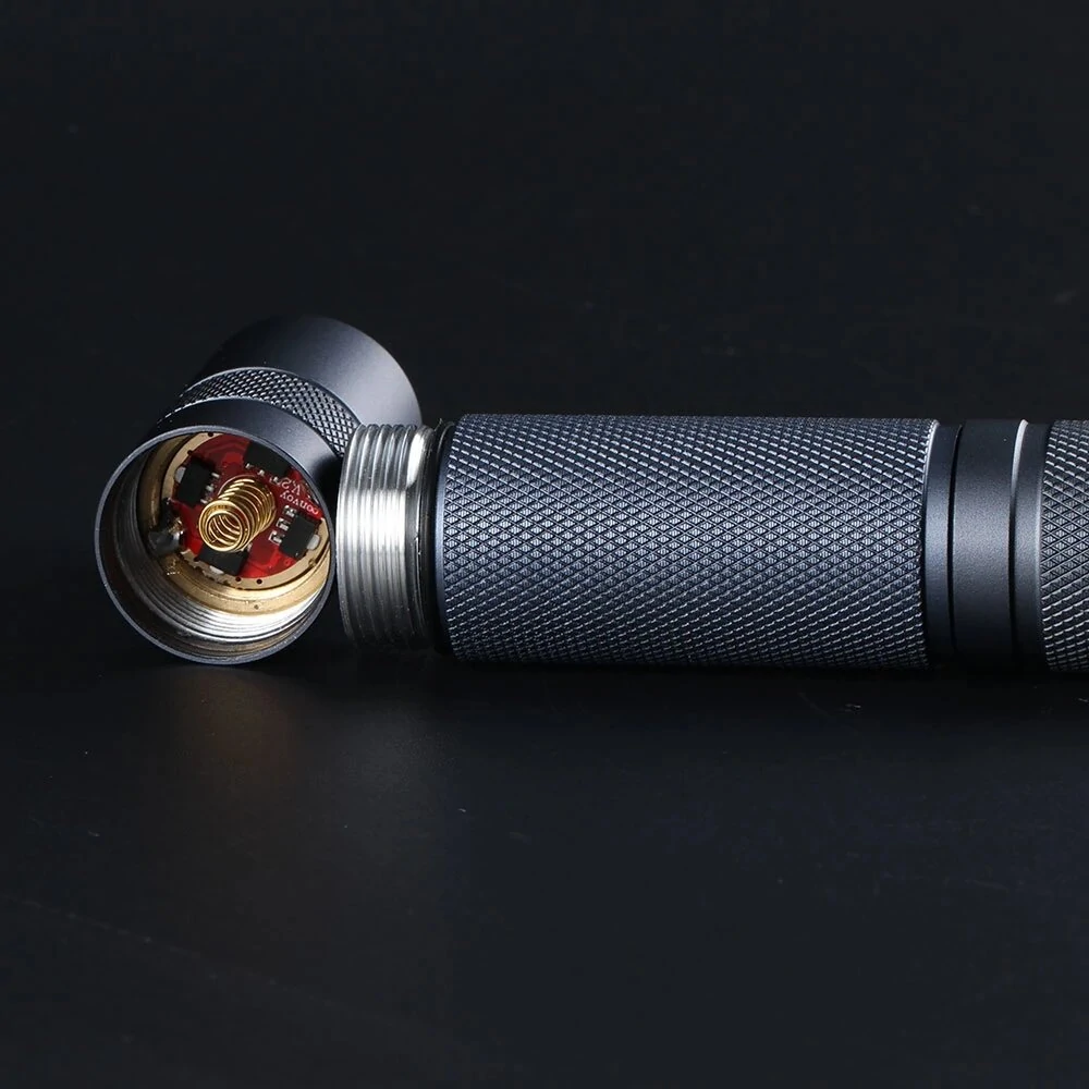 Convoy S2+ with 519A R9080 1240LM/High CRI 12 Groups 18650 Flashlight LED Torch Orange Peel Reflector DTP Copper Plate — view 9