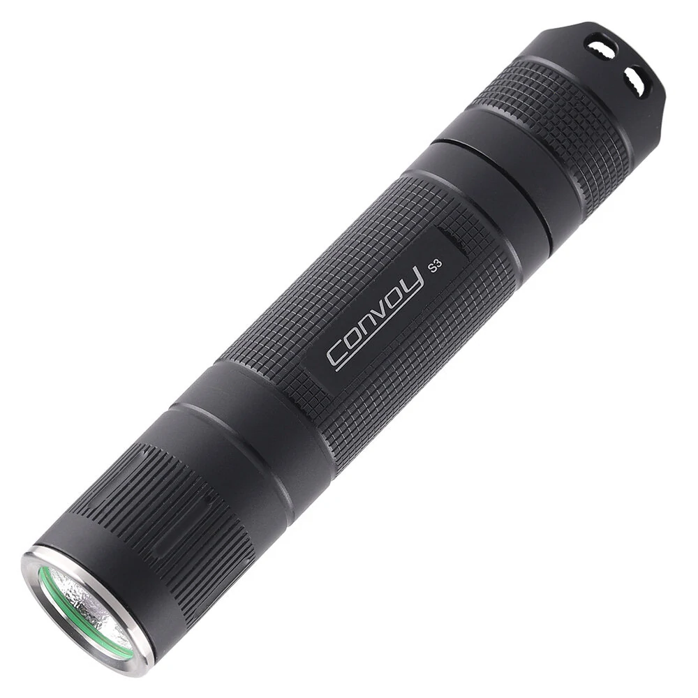 Convoy S3 XHP50.3 HI 12groups EDC LED Flashlight 18650 Battery For Camping,Bicycle Working Torch — Convoy