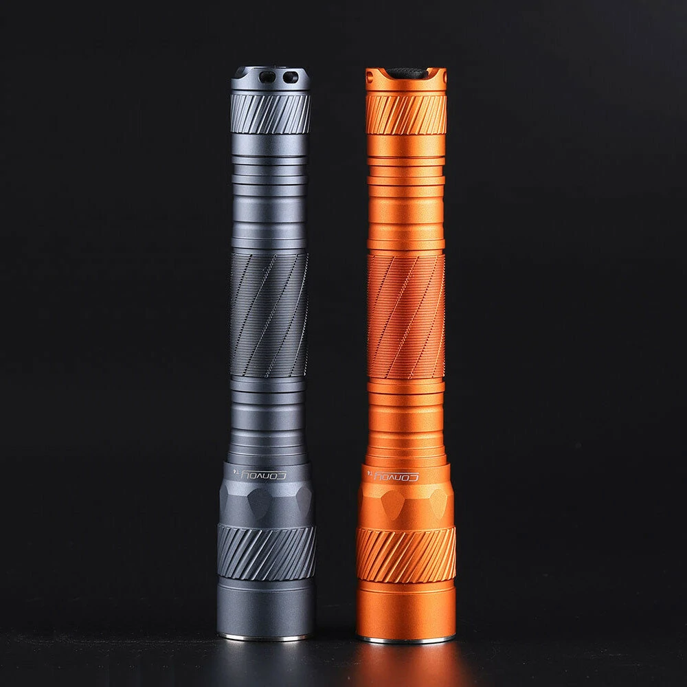 Convoy T4 SST20 High CRI Flashlight 13 Groups Linterna Need 2*AA 2*14500 Battery LED Mini Flash Light Fishing Lanterna Hunting Torch — Convoy