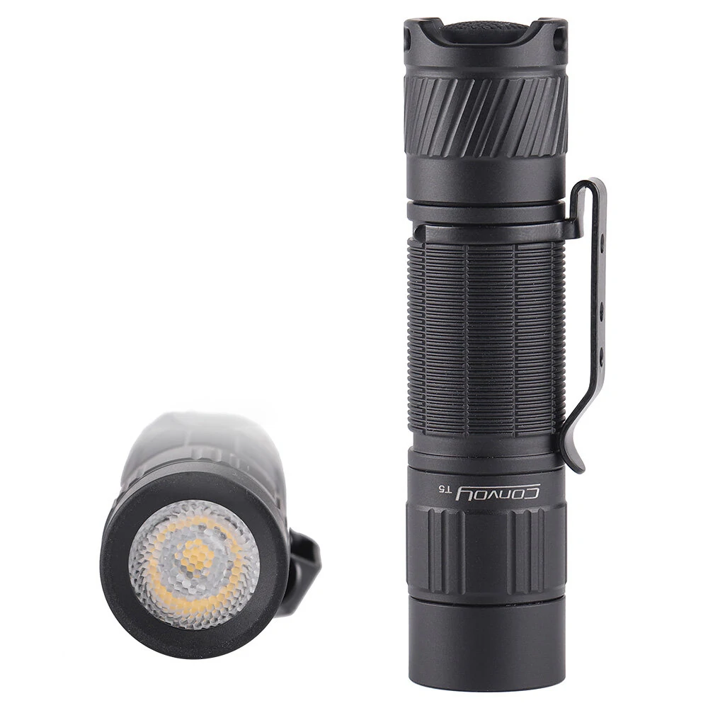 Convoy T5 219B 519A LED High CRI LED Flashlight AA/14500 Mini Flash Light Torch 12 Groups Perfect For All Situation Fishing Camping Linterna Work Lamp — image 1