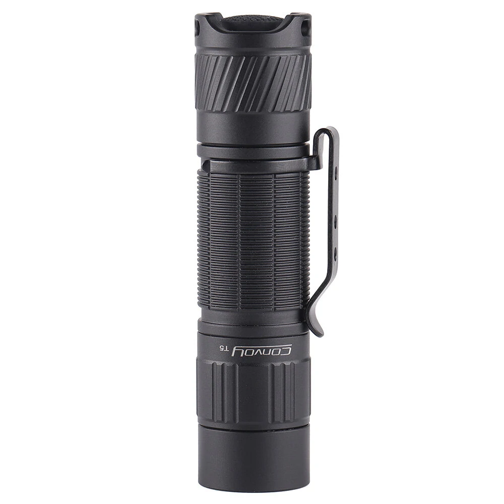 Convoy T5 LED Blue Green Orang Yellow Red Light Flashlight AA/14500 Mini LED Torch Flash Light 12Groups Fishing Camping Linterna Work Lamp — view 2
