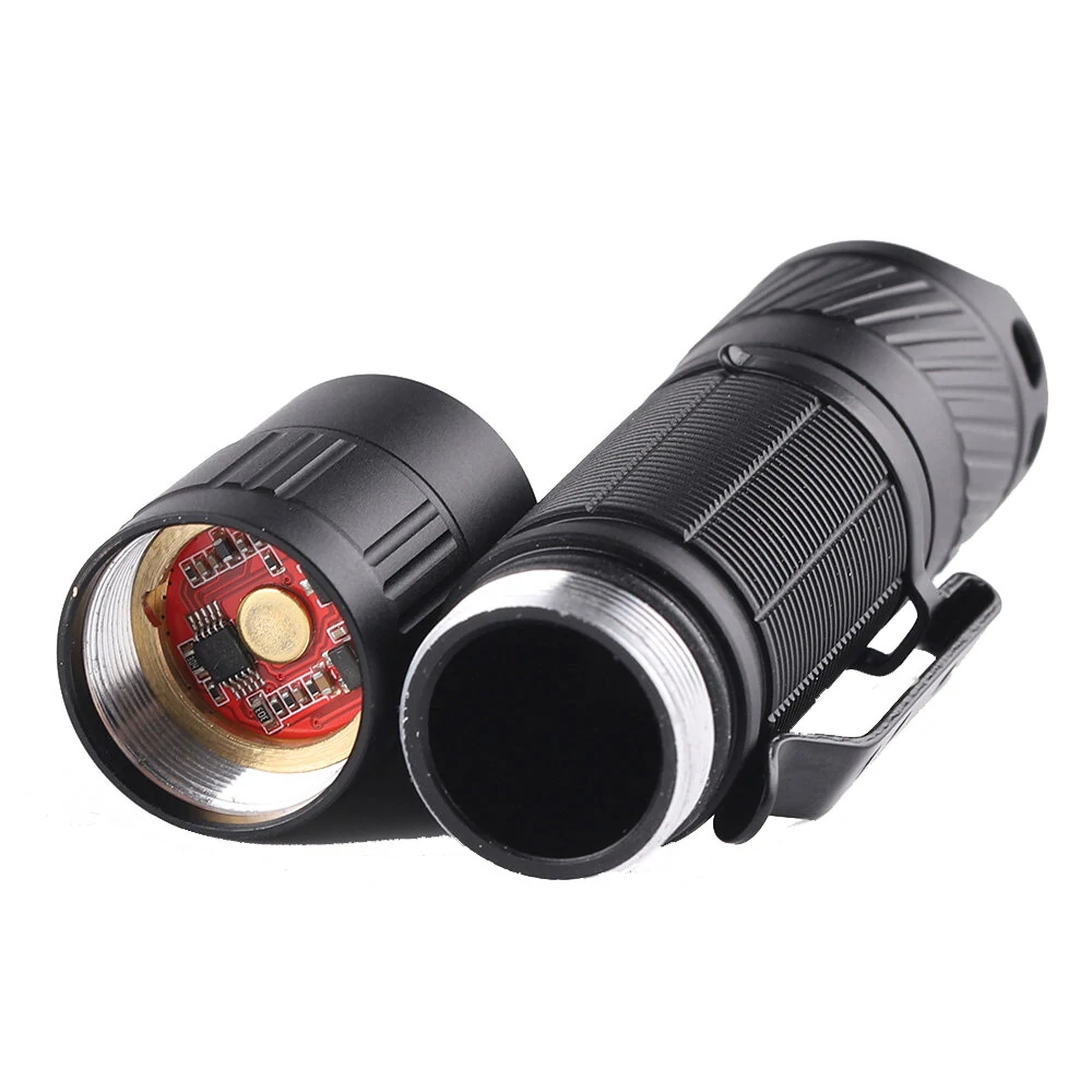 Convoy T5 LED Blue Green Orang Yellow Red Light Flashlight AA/14500 Mini LED Torch Flash Light 12Groups Fishing Camping Linterna Work Lamp — view 4