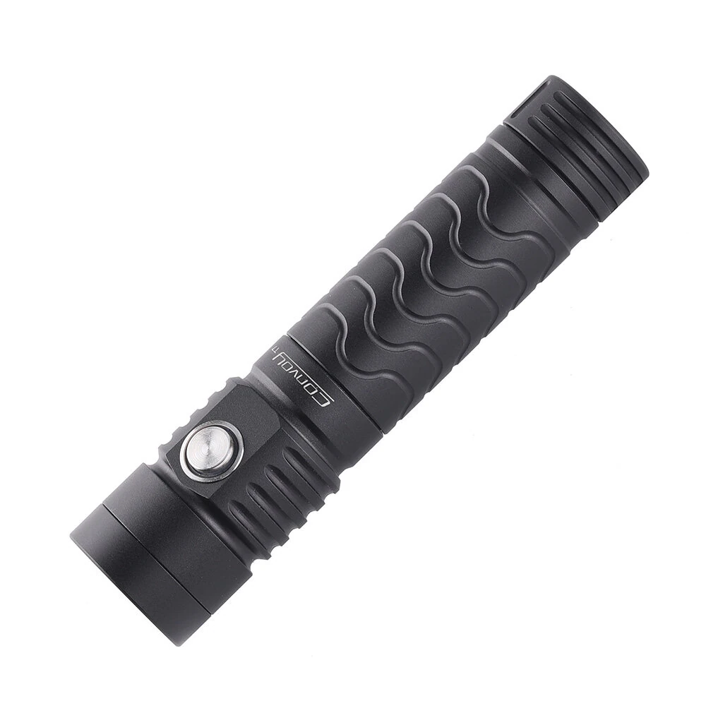 Convoy T7 TIR Lens Strong Floodlight Tactical Flashlight AA 14500 Battery 4Modes EDC Portable Mini LED Torch Type-C USB Rechargeable Tail Magnetic Attraction Maintenance Work Lamp Outdoor Camping Tent Light