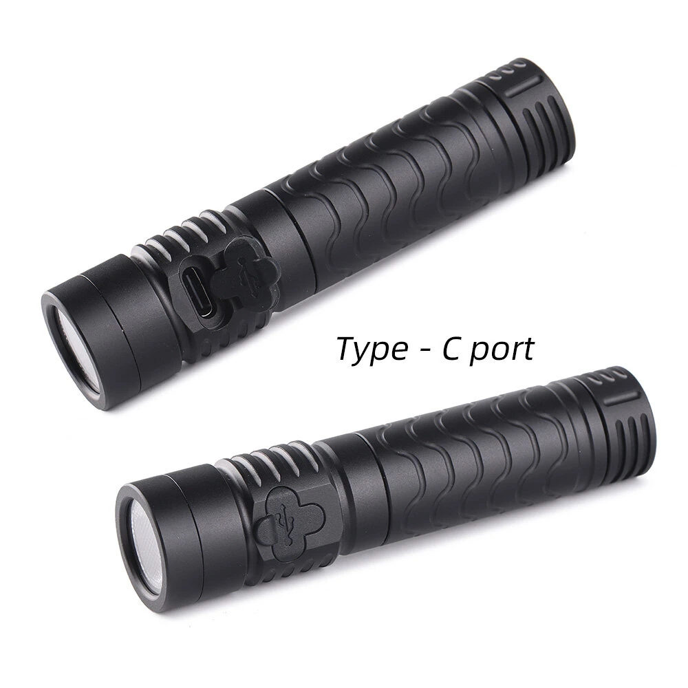 Convoy T7 TIR Lens Strong Floodlight Tactical Flashlight AA 14500 Battery 4Modes EDC Portable Mini LED Torch Type-C USB Rechargeable Tail Magnetic Attraction Maintenance Work Lamp Outdoor Camping Tent Light — view 5