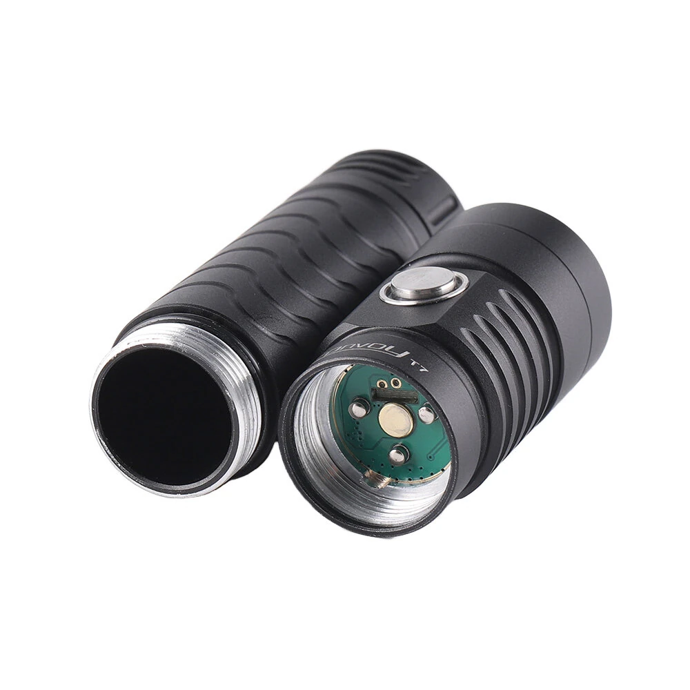 Convoy T7 TIR Lens Strong Floodlight Tactical Flashlight AA 14500 Battery 4Modes EDC Portable Mini LED Torch Type-C USB Rechargeable Tail Magnetic Attraction Maintenance Work Lamp Outdoor Camping Tent Light — view 7
