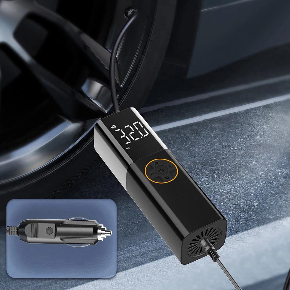 Cordless Car Portable Air Pump Intelligent Air Inflator Multifunctional High Speed High Pressure Inflator Smart Digital Car Tire Air Pump — view 3