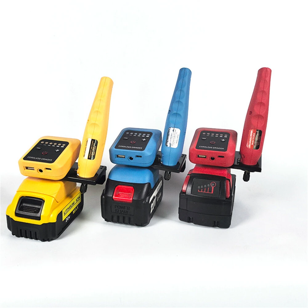 Cordless Lithium Grinder 80W 18000rpm For Makita DEWALT Milwaukee 18V-21V Batteries Grinding Polishing Cutting Carving Tool — view 7