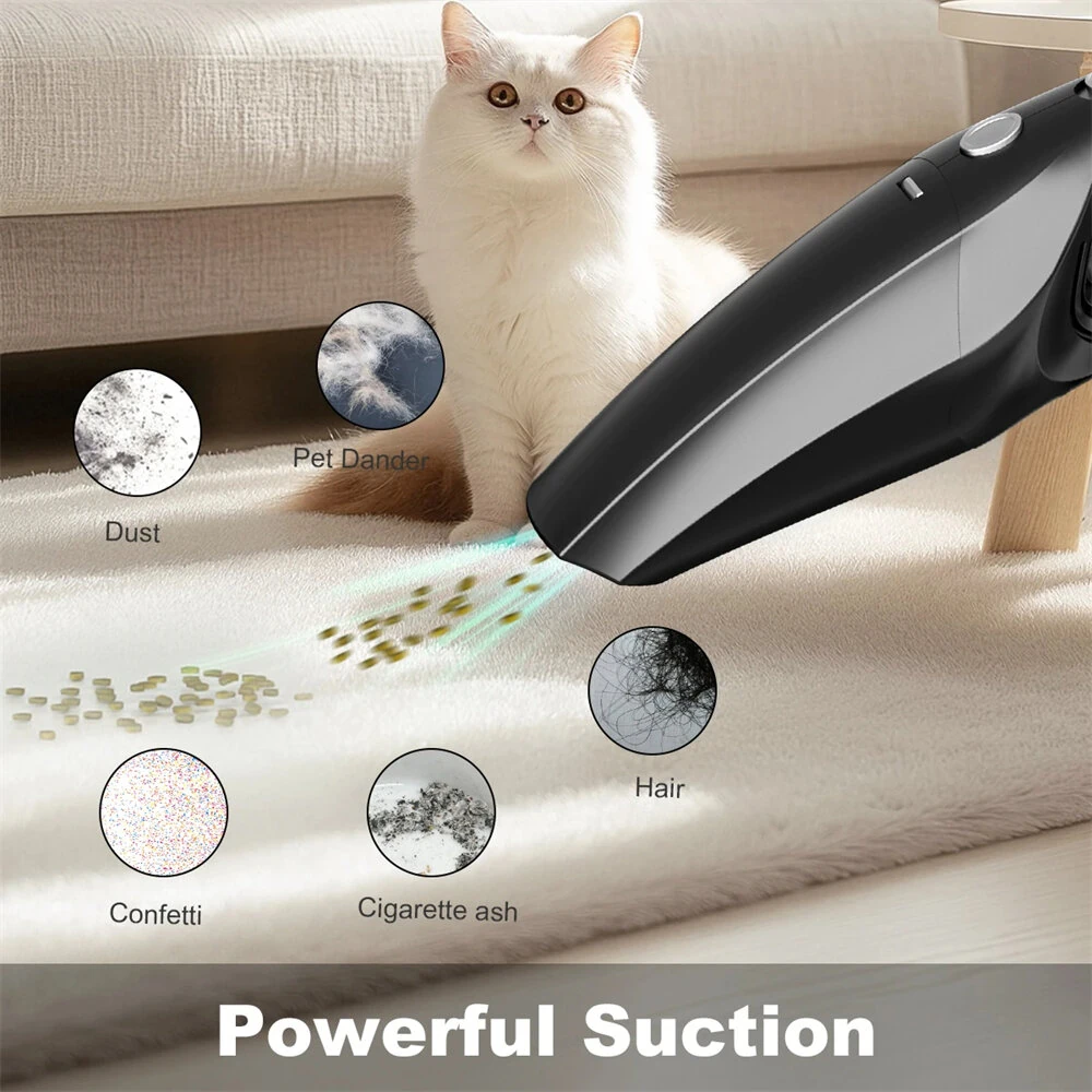 Cordless Vacuum Cleaner 9000Pa Suction Power 120W Portable Lightweight Handheld Rechargeable HEPA Filter Car Home Cleaning — view 7