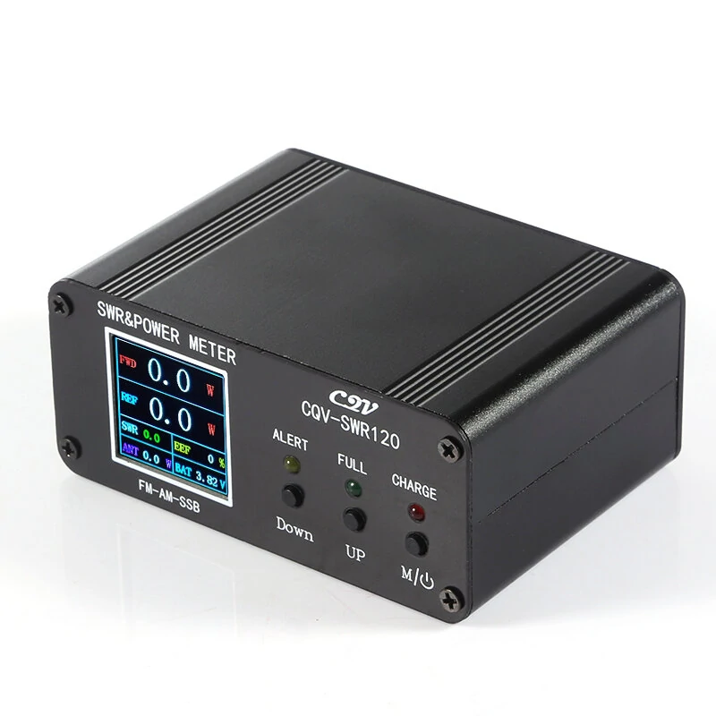 CQV-SWR120 120W SWR Power Standing Wave Meter High Standing Wave Alarm Function 240 * 240 Full Color HD Display FM-AM-SSB