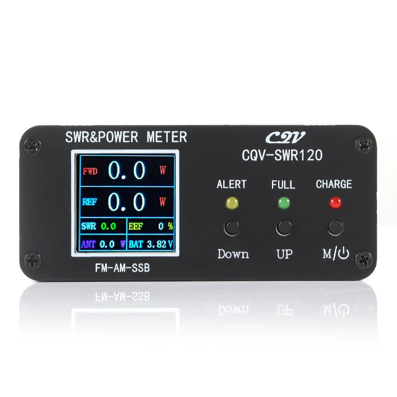 CQV-SWR120 120W SWR Power Standing Wave Meter High Standing Wave Alarm Function 240 * 240 Full Color HD Display FM-AM-SSB — view 3