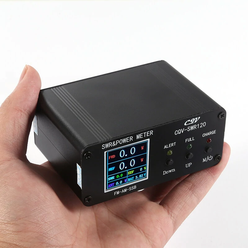 CQV-SWR120 120W SWR Power Standing Wave Meter High Standing Wave Alarm Function 240 * 240 Full Color HD Display FM-AM-SSB — view 5