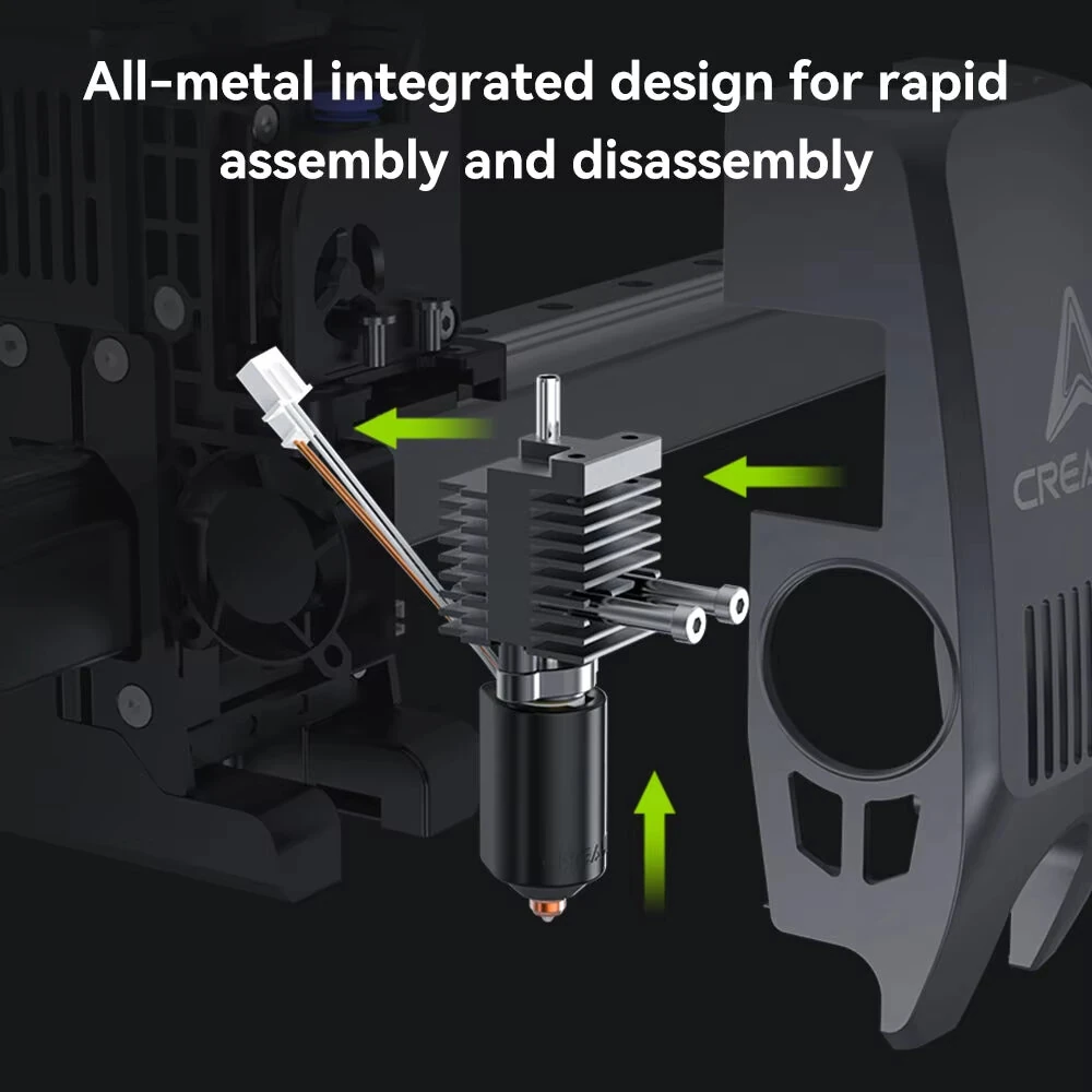Creality K2 Plus Ceramic Hotend Kit High Thermal Conductivity Quick-swap Nozzle 350°C High Temperature Resistance — view 6