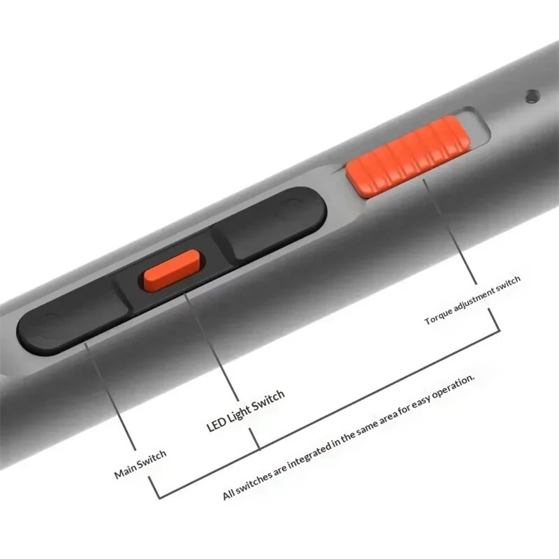 CreationSpace CS0706A Precision Electric Screwdriver Kit 250RPM Magnetic Motor Adjustable Torque 400mAh Battery Type-C Charging LED Light S2 Steel Bits — view 2