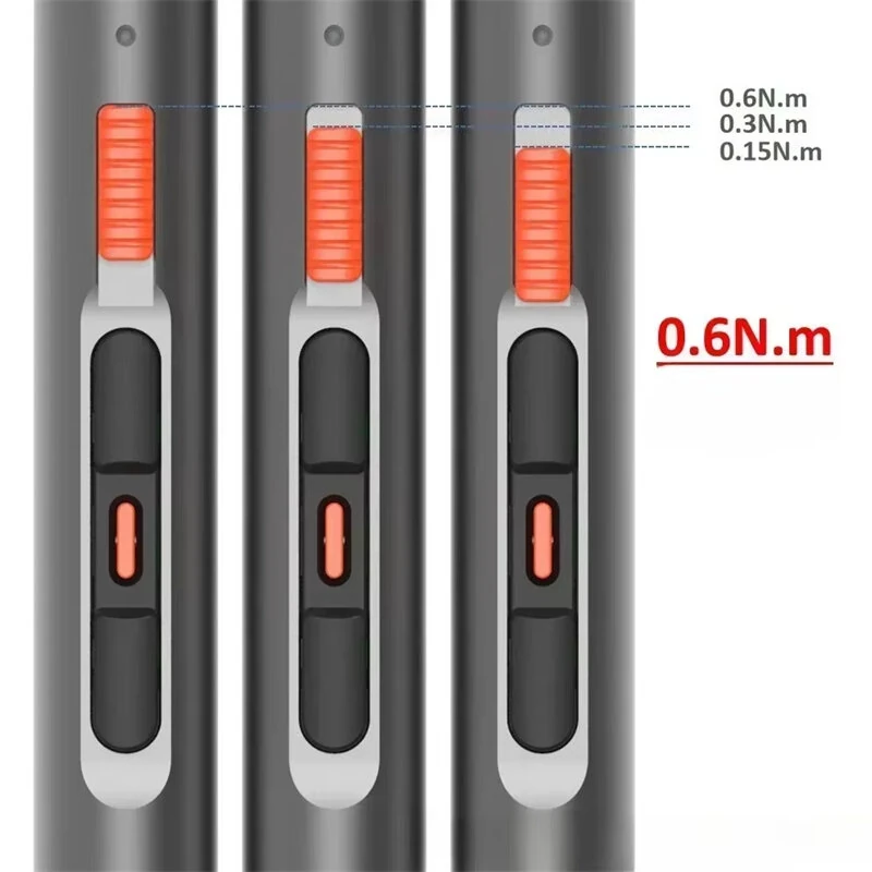 CreationSpace CS0706A Precision Electric Screwdriver Kit 250RPM Magnetic Motor Adjustable Torque 400mAh Battery Type-C Charging LED Light S2 Steel Bits — view 3