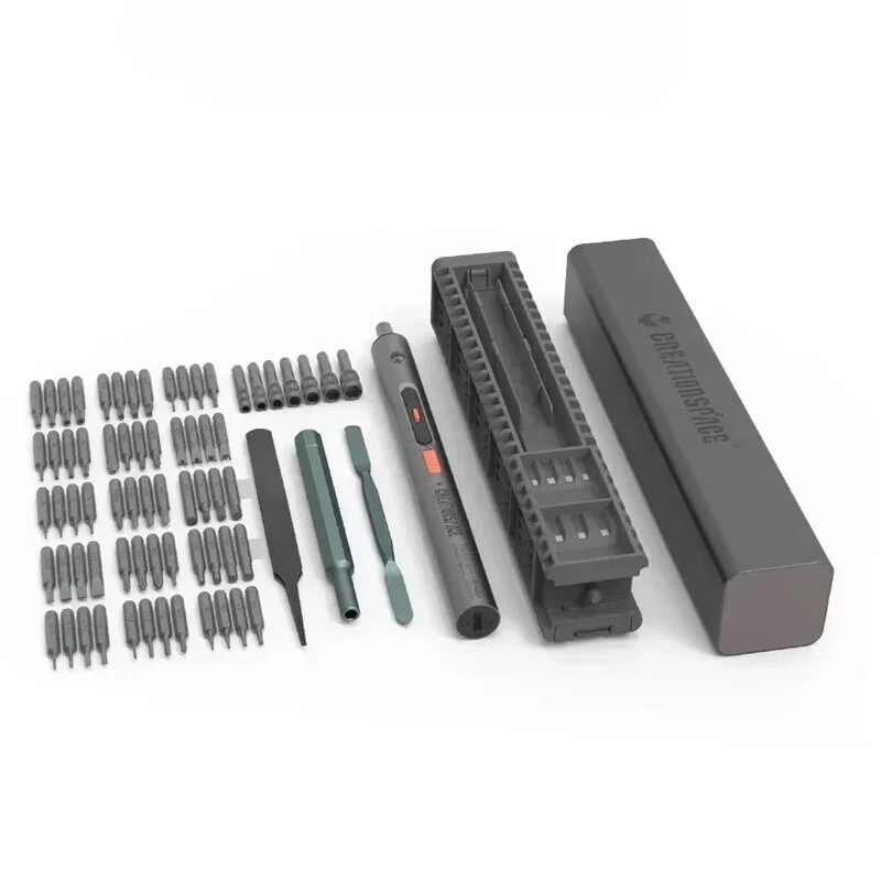 CreationSpace CS0706A Precision Electric Screwdriver Kit 250RPM Magnetic Motor Adjustable Torque 400mAh Battery Type-C Charging LED Light S2 Steel Bits — view 6