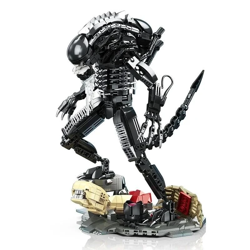 Creative MOC Alien Monster Toys Xenomorph Action Figures Building Bricks Model 882Pcs Space Star Beast Monster DIY Construction Toy for Adults Boys Birthday Gift — view 6