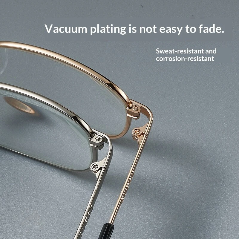 Crystal Glass Folding Reading Glasses Men Women HD Anti-Scratch Full Frame Presbyopic Eyewear — view 5