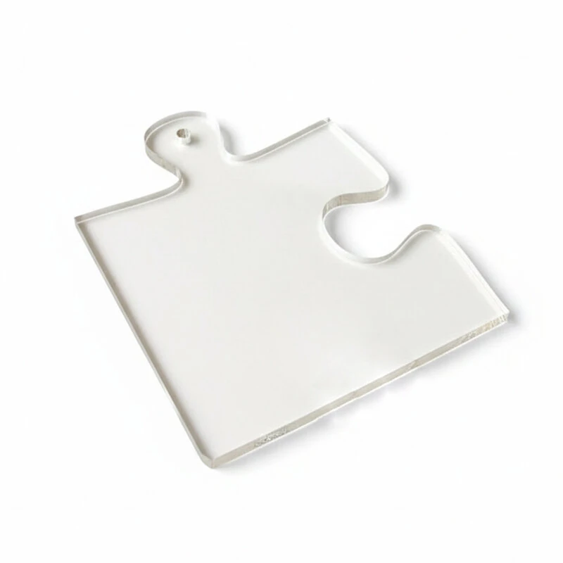 Crystal Puzzle Router Template Large Clear Acrylic 12.7cm Side Length DIY Craft Tool for Mats Serving Boards — image 1