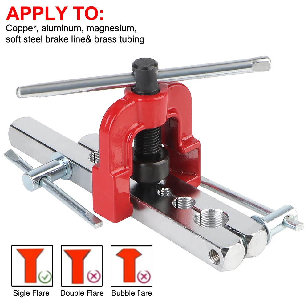 CT-2020 CT-2010 Copper Pipe Flaring Tool Metal Tube Expander Reamer Multi Size Metric Inch Air Conditioner Installation Auto Repair — view 3