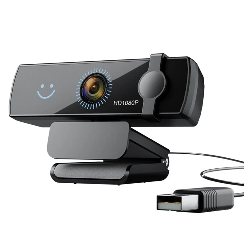 CW100 Webcam 1080P Full HD Windows Hello Facial Recognition USB Computer Cam Noise Cancelling Microphone Plug and Play for Video Calling Conference — CW100