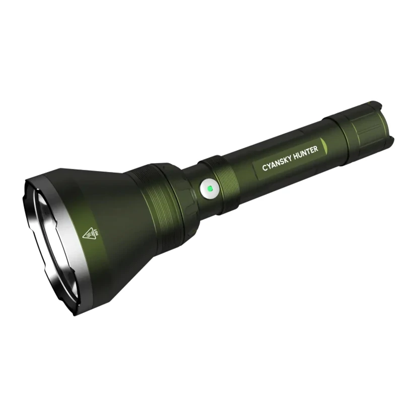 CYANSKY 1800lm 818m Multi-Color Long-Range Searching Flashlight With Powerful 5000mAh 21700 Battery for Night Observation Tactical Tasks Camping Lighting — view 5