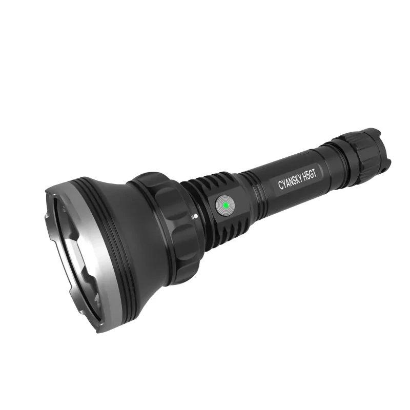 CYANSKY H5GT 2000lm 1000m Multi-Color Flashlight High-Performance Long-Range Searching LED Torch High-Power Infrared Tactical Flashlight for Night Observation Tactical Tasks — CYANSKY